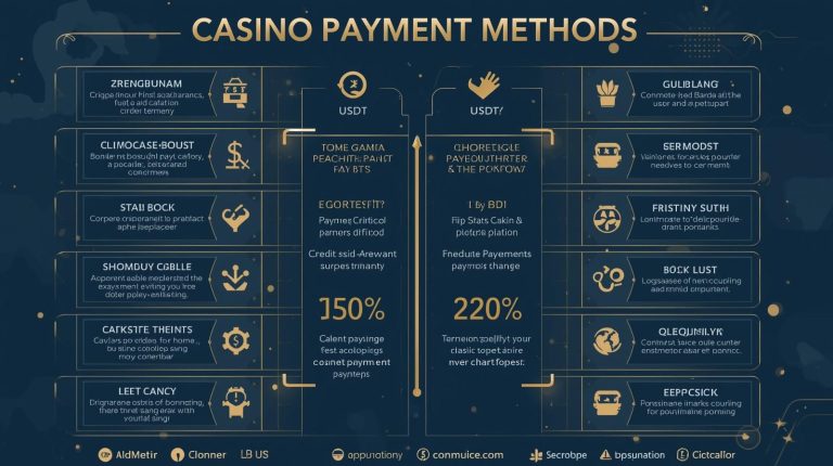 Casino Payment Methods Compared: USDT, Credit Cards & More